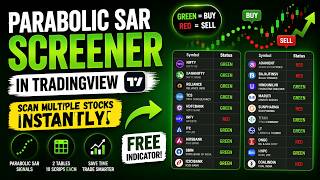 Parabolic SAR Screener in Trading View Pine Script - Scan Stocks with Table Output | IT WALA
