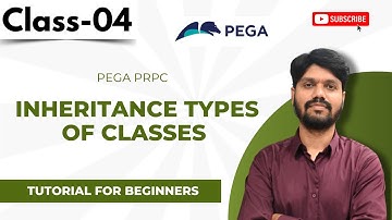 PEGA PRPC Class 04 |  Inheritance Types Of Classes | Pega Tutorials For Beginners