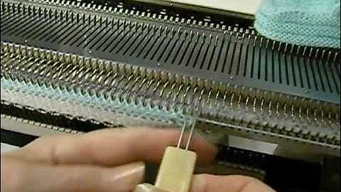 Machine Knitting Experiences: Increase using Transfer Tool (Baby Booties) by Carole Wurst