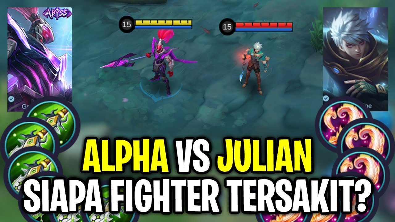 ALPHA VS JULIAN || FULL DAMAGE BOD VS BLOOD WINGS || MOBILE LEGENDS