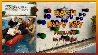 BACH 🔥 Prelude in F, BWV 927 𝄞 🔥 3D animated score 🔥 Glenn Gould