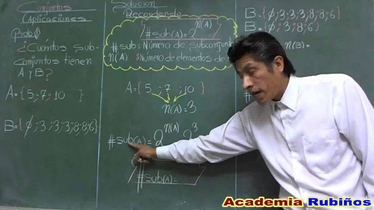 NUMERO DE SUBCONJUNTOS EJERCICIO RESUELTO YouTube