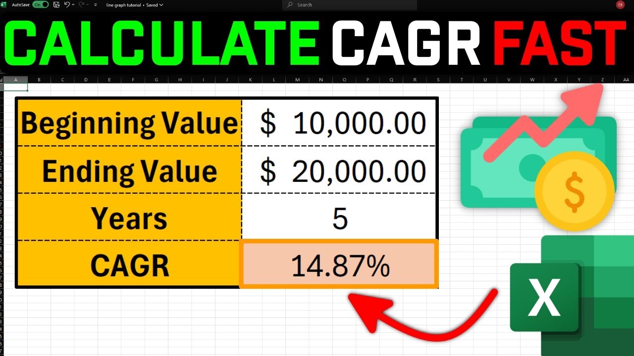 How to Calculate Compound Annual Growth Rate in Excel FAST! - YouTube