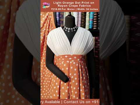 Rayon Crepe Fabric | Designer Dress By Rayon Crepe Fabric |