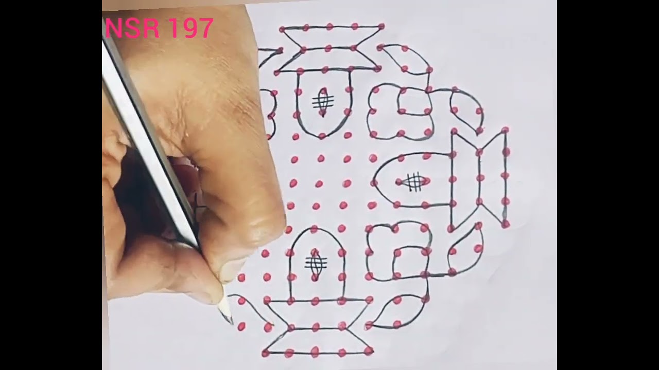 Shivratri rangoli 🌺 shivalingam muggulu with dots kolams 🌺 trending 15×5×5🌺 muggulu 