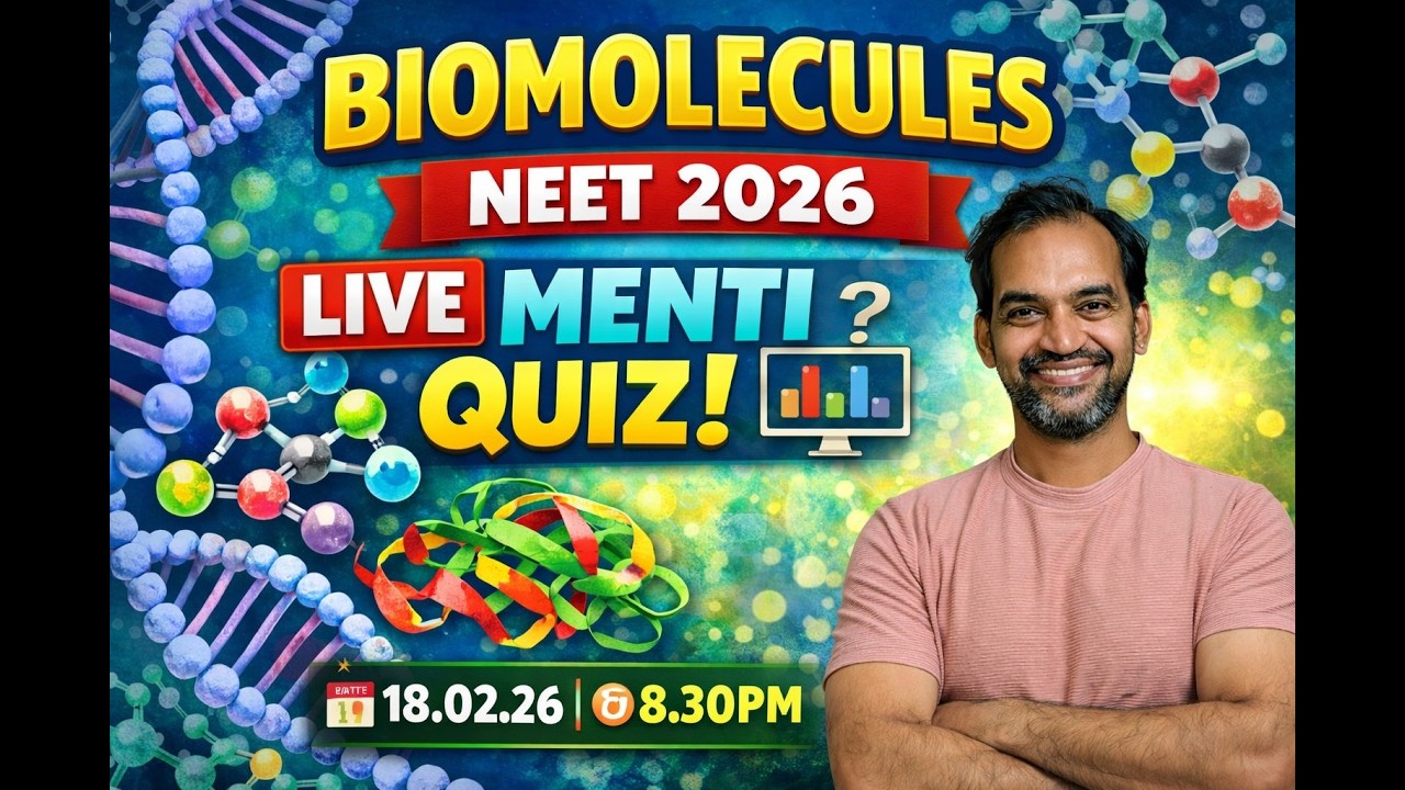 Biomolecules NEET 2026 🔴 Live Menti Quiz | NCERT Most Expected ...
