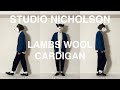 STUDIO NICHOLSON（スタジオニコルソン）、ラムウールカーディガン。あるミニマリストがカーディガンを購入したことにより、真冬の快適性がかなり上がりました。