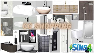 CC SHOPPING | BATHROOM | TOILETS, SHOWERS, BATHTUBS, MIRRORS, BATHROOM ACCESSORIES || SIMS 4