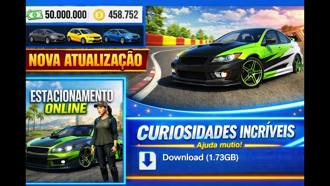 CAR PARKING MULTIPLAYER MOD 🔥 DINHEIRO INFINITO + TODOS OS CARROS DESBLOQUEADOS!