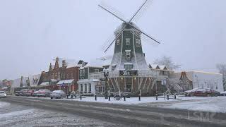 12-21-2020 Blaine, WA - First Day of Winter Snowstorm; Peace Arch in the Snow