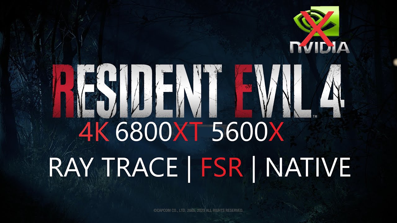 Resident Evil 4 [4K] 6800XT 5600X | Ray Trace | Native | FSR