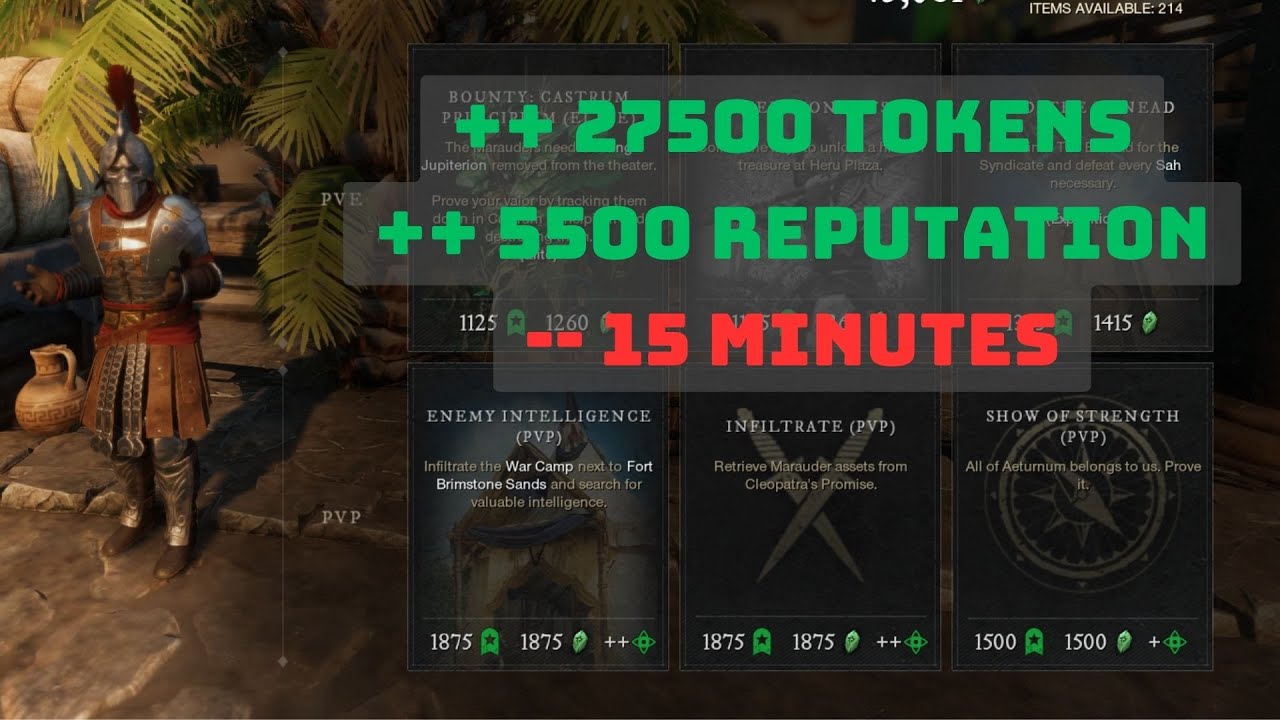 New World BEST ROUTE Faction Farm Reputation + Tokens 2023