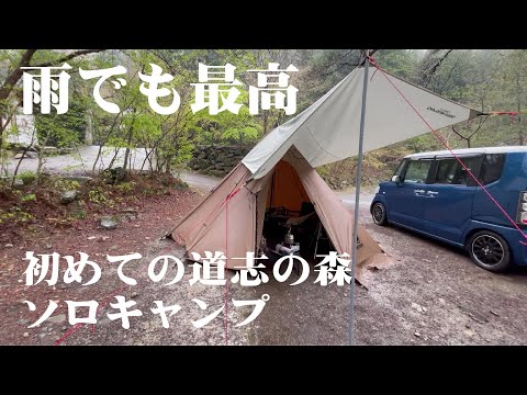 道志の森で雨のソロキャンプ【Vlog】