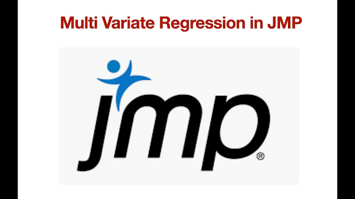 Multi variable Regression in JMP