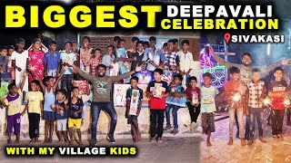 BIGGEST DIWALI CELEBRATION with VILLAGE KIDS !! Sivakasi's Best Crackers screenshot 5