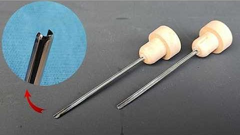 Wood Carving Chisel in 3 Minutes from an Old Umbrella