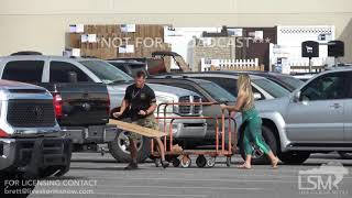 10-9-2018 Panama City, Fl Hurricane Michael Prep, boarding up, gas lines, traffic.mp4