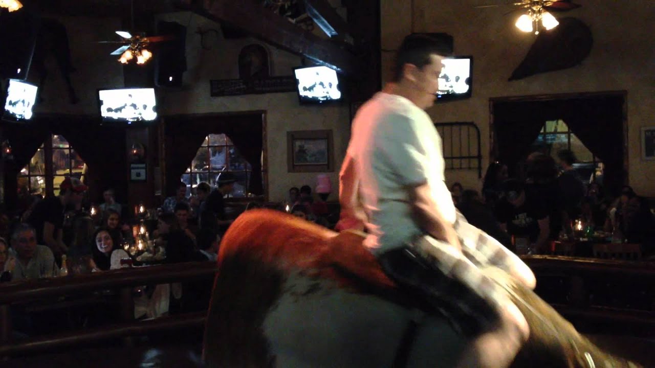 WoodysGamertag rides Mechanical Bull