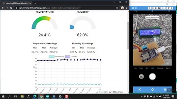 Demo upload data from DHT11 sensor to a simple Website with ESP8266