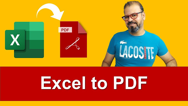 Chuyển đổi file Excel sang PDF miễn phí