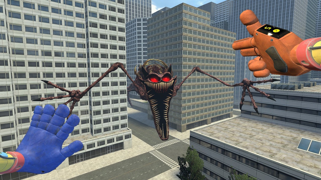 I FOUND NIGHTMARE CATNAP FROM POPPY PLAYTIME CHAPTER 3 APPEARS EVERYWHERE IN THE CITY! | Garry's mod