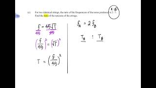 [Direct Proportion] frequency f proportional to square root of tension T….