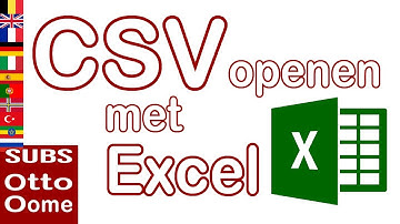 Hoe open je een CSV bestand met Excel?