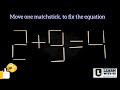 Move One Matchstick to Fix the Equation #matchstick #matchstickriddles #learnwithus  @learnwithus133