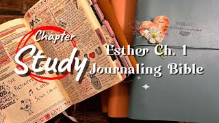 Esther Chapter 1 Bible Journaling + Chapter Review | Inductive Study & Creative Faith Notes
