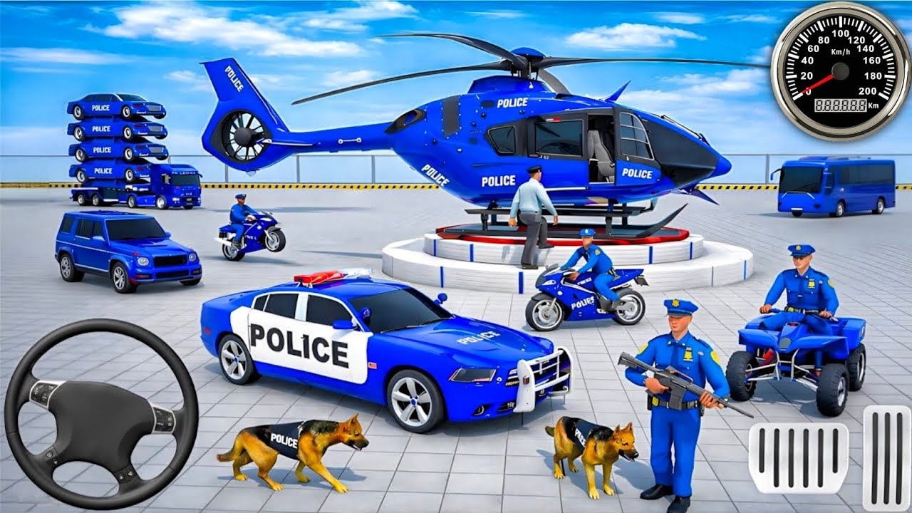 Police Car Chase Simulator 3D Game - Real Cop Cars Driving Simulator 2025 - Android GamePlay