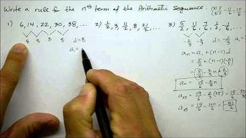 701A2  Arithmetic Sequences:  Part 1