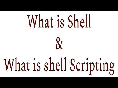 Video: De ce se folosește scriptul shell?