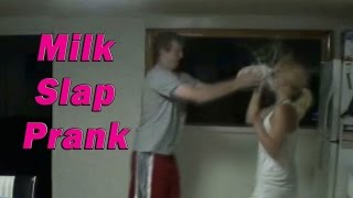 Sister Milk Jug Slap Prank