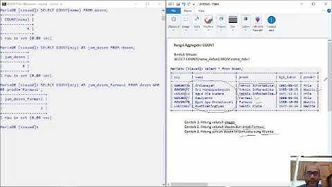 Fungsi Aggregat SQL (COUNT) - Basis Data