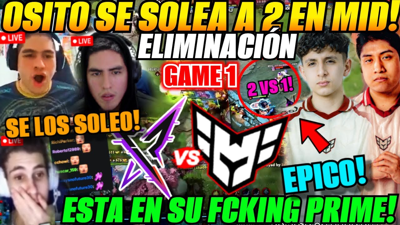 😲Osito se solea a 2 en mid!! Eliminación HEROIC vs REKONIX Game 1 Bo3 BLAST Slam VI😲Wisper, Tailung