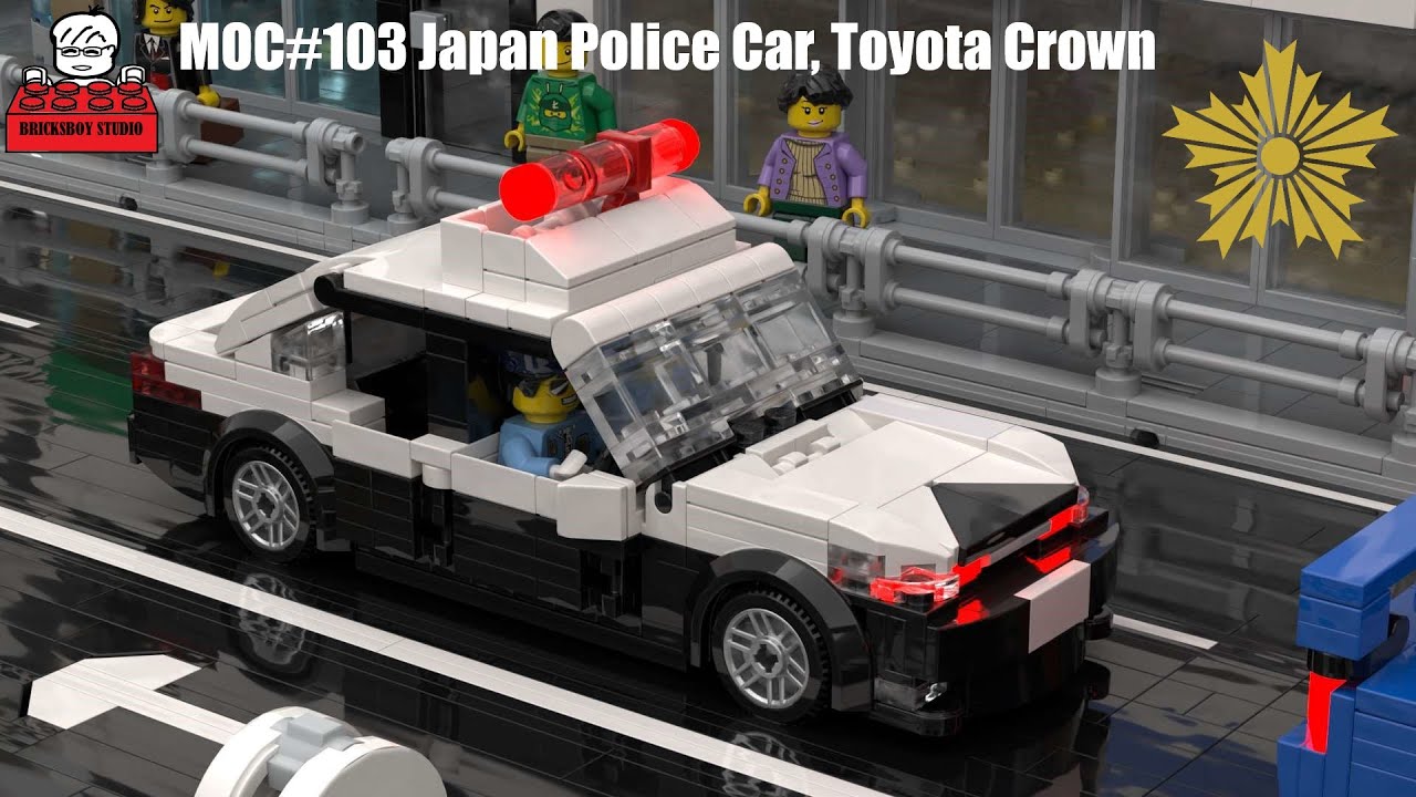 LEGO MOC#103 Japan Police Car, Toyota Crown, 日本の警察の車 - YouTube