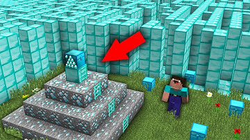 Minecraft NOOB vs PRO: ONLY NOOB CAN FOUND DIAMOND IN TREASURE SECRET MAZE! Challenge 100% trolling