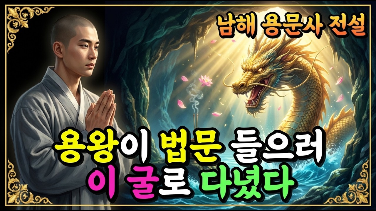 [불교이야기] 용왕이 매일 찾아온 산속 굴, 왜 바닷물이 들어올까?ㅣ남해 용문사 전설ㅣ자면서 듣는 불교이야기ㅣ불교소설