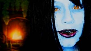 Playful Kijo 鬼女 Oni Casts Sleep Magic On You ASMR | Whisper, Fireplace, Up Close, Fabric Rubbing
