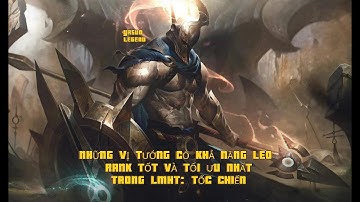 Những vị tướng có khả năng leo rank tốt và tối ưu nhất trong LMHT: Tốc chiến | Yasuo Legend