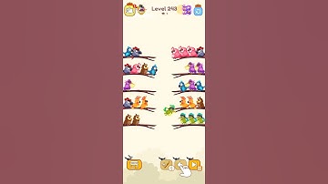 bird sort color game leval 243 #games #birdsortcolorpuzzle #colorgame #gaming #birdsortcolor