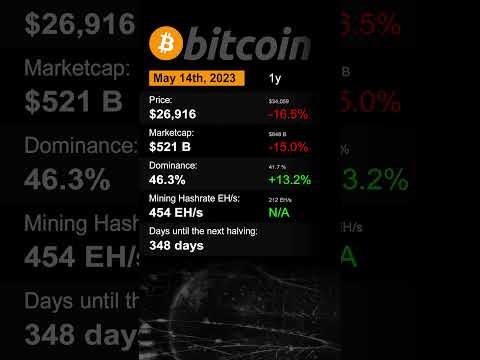 Bitcoin - May 14 2023 (Statistics)