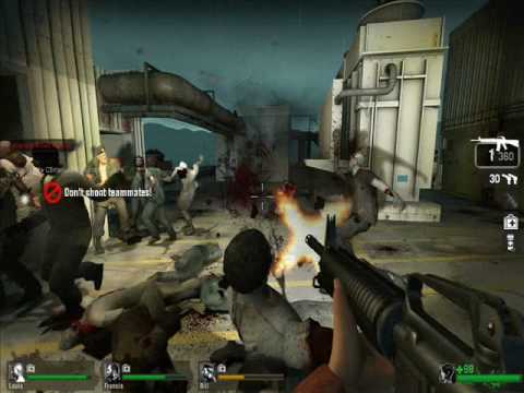 Left4Dead - Rooftop Finale Gameplay