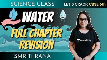 Chapter: Water | Full Chapter Revision + Menti | Science | 6th CBSE | Smriti Rana
