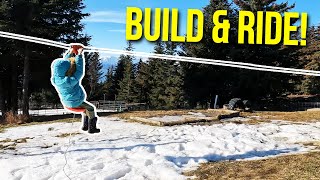 Kilcher BUILD AND RIDE  zipline in Remote Alaska?