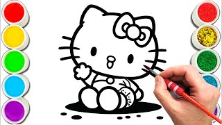 Baby Hello Kitty Drawing, Painting & Coloring For Kids and Toddlers_ Child Art