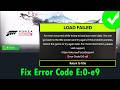 Fix Forza Horizon 6 Error Code E:0-e9 Load Failed An Error Occurred While Trying To Load Save Data