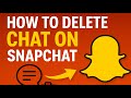 How To Delete Snapchat Chats | Snapchat Chat Kaise Delete Kare Tips & Tricks 2025