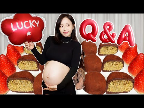 두바이 쫀득쿠키 먹으며 Q&A 🤍 디저트 먹방 Dubai Chocolate Desserts & Cake & Strawberry Mukbang ASMR Ssoyoung