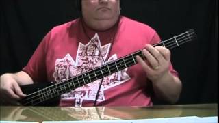 Video thumbnail of "The Romantics Talking In Your Sleep Bass Cover with Bass Notes & Tablature"